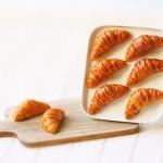 Miniature Food Jewelry - Butter Croissants On Tray..