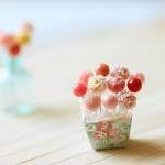 Dollhouse Miniature Food - Sweet Cake Pops In 1/12..