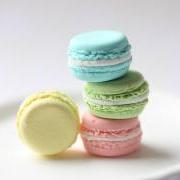 Miniature Food Jewelry - French Macaron Ring (Candy Drop Series) - Pastel Colours