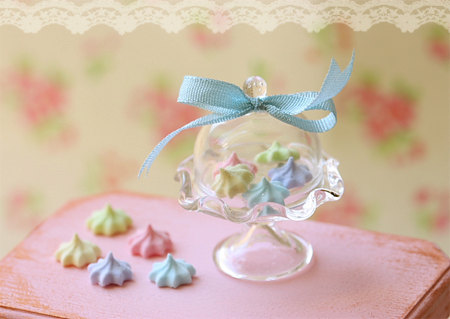 Dollhouse Miniature Food - Elegant Pastel Meringues