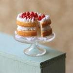 Miniature Food - Dollhouse Homemade Strawberry..
