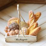 Miniature Food - Dollhouse Assorted Breads In..